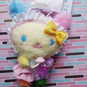 Sanrio Usahana Colorful cute baby Plush Doll keychain NWT